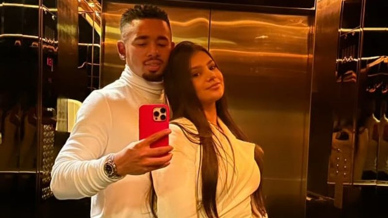 Gabriel Jesus comemora aniversário de Raiane Lima - Reprodução/Instagram