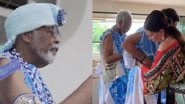 Gilberto Gil leva jogador argentino para o Afoxé Filhos de Gandhy no Carnaval da Bahia - Reprodução/Instagram