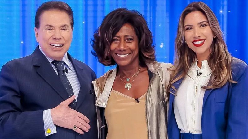 Patricia Abravanel mostra fotsde Gloria Maria no SBT com Silvio Santos - Reprodução/Instagram/@lourivalribeirofoto