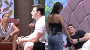 A procura de outro grupo, Key e Gustavo discutem sobre quem podem ser seus novos aliados dentro do BBB23 - Foto: Reprodução / Twitter