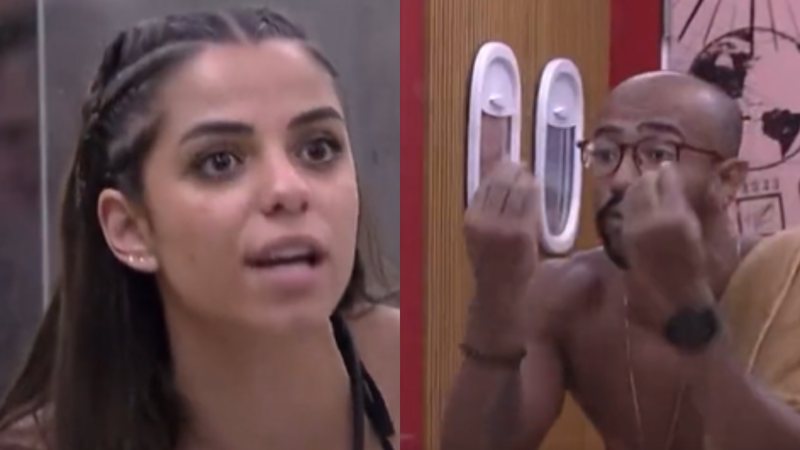 Jogadora de vôlei Key Alves se irritou com Ricardo durante a tarde por conta de banho - Foto: Reprodução / Twitter