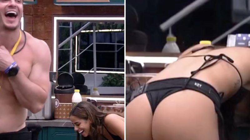 BBB23: Key se atrapalha ao cozinhar de fio-dental: "Ficou maluca?" - Reprodução/ Instagram