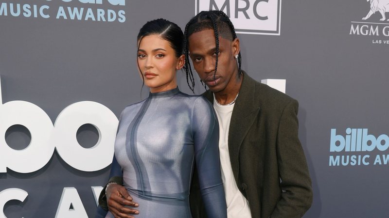 A empresária Kylie Jenner e o rapper Travis Scott - Foto: Getty Images