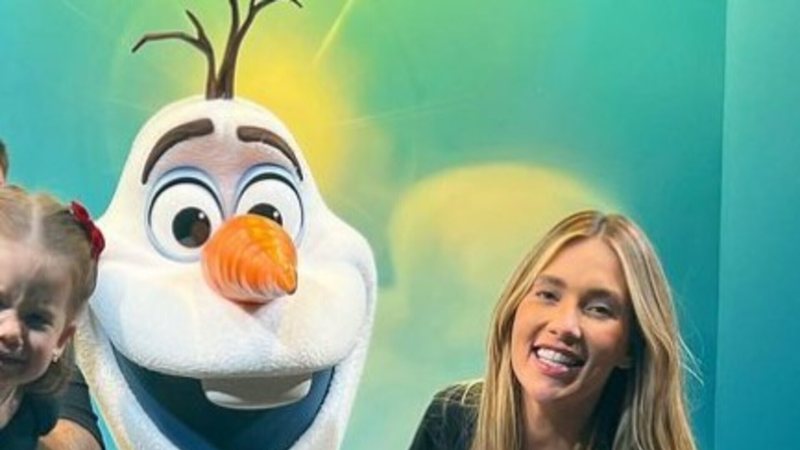 Virginia Fonseca divertiu a web ao compartilhar a reação da filha Maria Alice ao se encontrar com o personagem Olaf - Reprodução: Instagram