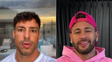 O ator Cauã Reymond e o jogador Neymar; ambos usaram o tratamento com câmara hiperbárica - Foto: Reprodução/Instagram