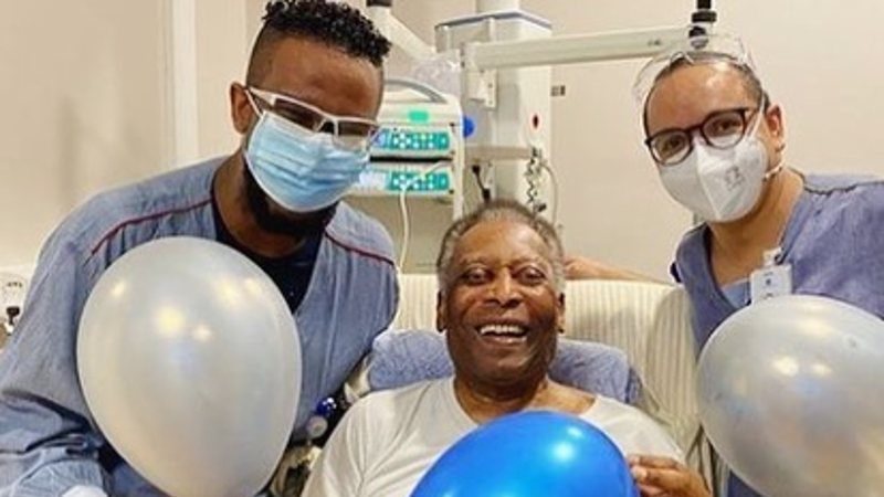 Pelé no hospital Albert Einstein - Foto: reprodução/Instagram