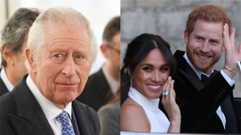 Rei Charles III, Príncipe Harry e Meghan Markle - Foto: Getty Images