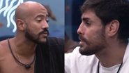 Ricardo e Cara de Sapato discutem por causa de guerra de espuma - Reprodução/Globo