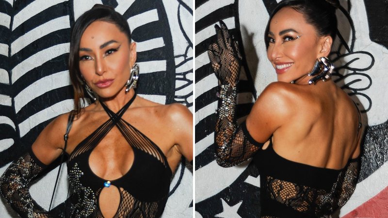 Espetáculo! Sabrina Sato escandaliza com look de renda transparente e calcinha à mostra - AgNews