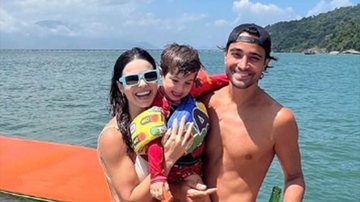 Sthefany Brito com o filho e o marido - Foto: Reprodução / Instagram