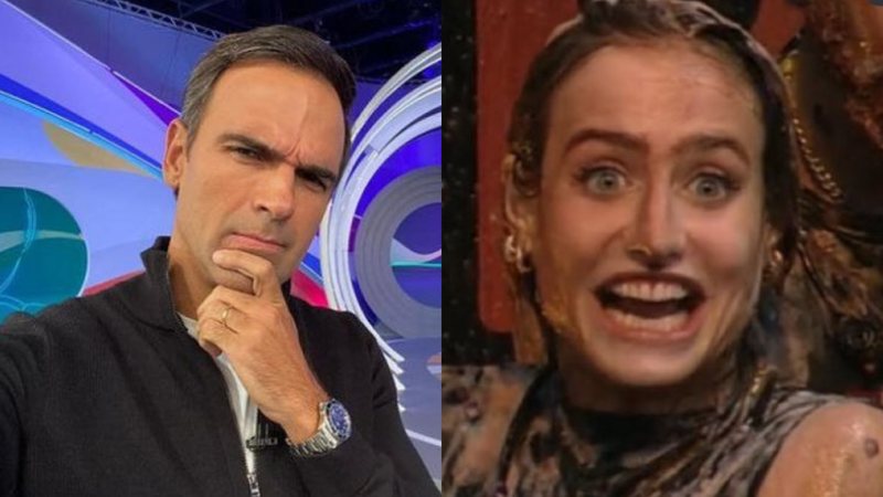 No BBB 23, Tadeu Schmidt recria meme de Bruna Griphao - Reprodução/Globo