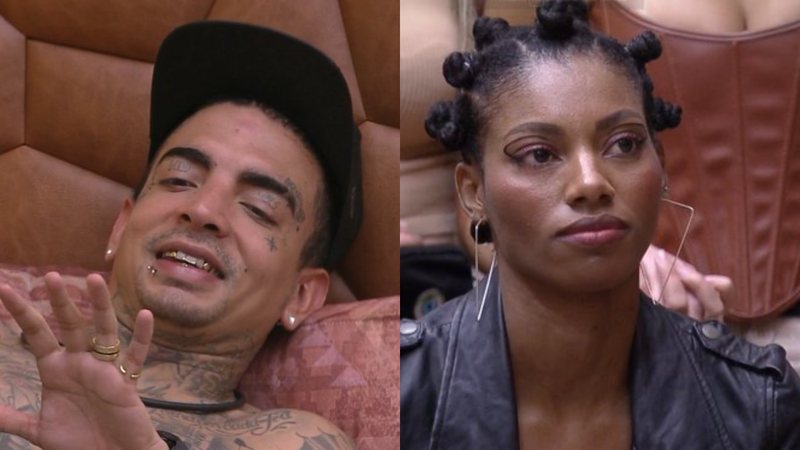 Angolana Tina deixa item especial para MC Guimê antes de enfrentar possível saída do Big Brother Brasil 23 - Foto: Reprodução / Twitter