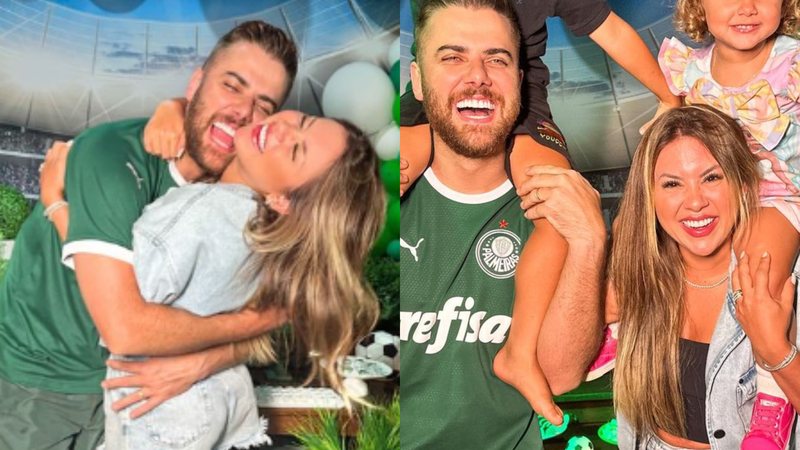 Zé Neto comemora aniversário de 33 anos com a mulher e os filhos - Reprodução/Instagram