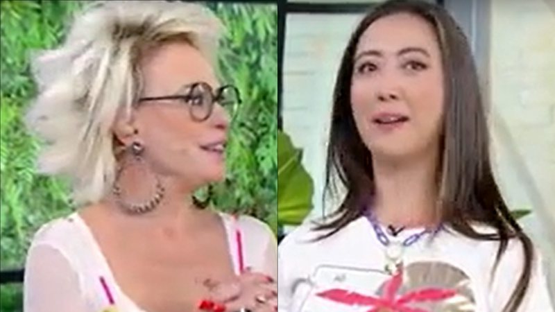 Ana Maria Braga e a repórter Juliana Massaoka - Foto: reprodução/Globo