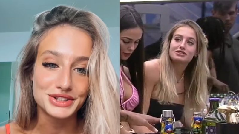 Atriz Bruna Griphao conta que não conseguiu fazer suas necessidades dentro do reality ainda - Foto: Reprodução / Twitter / Instagram