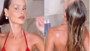 De biquíni, Yasmin Brunet faz live tomando banho - Reprodução/Instagram