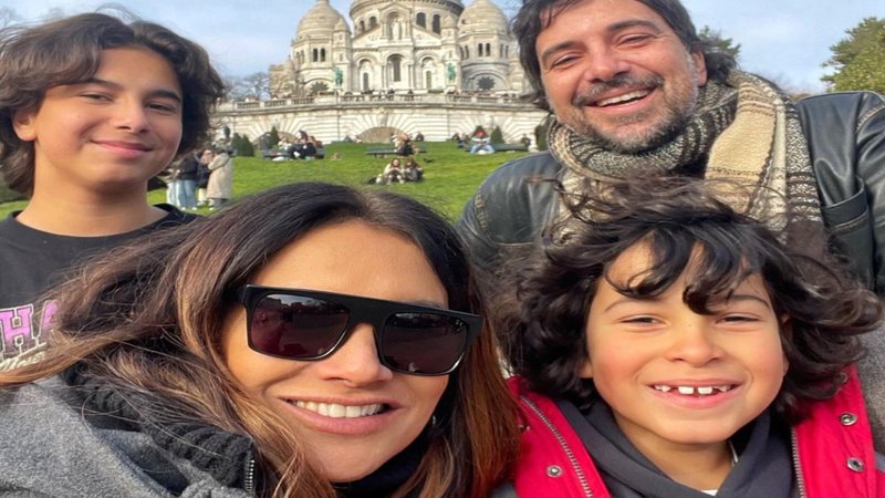 Dira Paes e família pela Europa - Foto: reprodução/Instagram