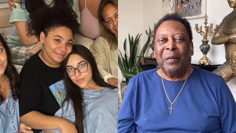 Celeste Nascimento, filha caçula do Rei do futebol Pelé, tatua dedicatória do pai que morreu aos 82 anos de idade - Foto: Reprodução / Instagram