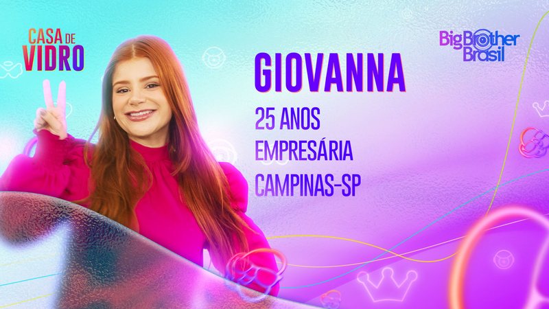 Giovanna, participante da Casa de Vidro do BBB 23 - Foto: Reprodução / Globo