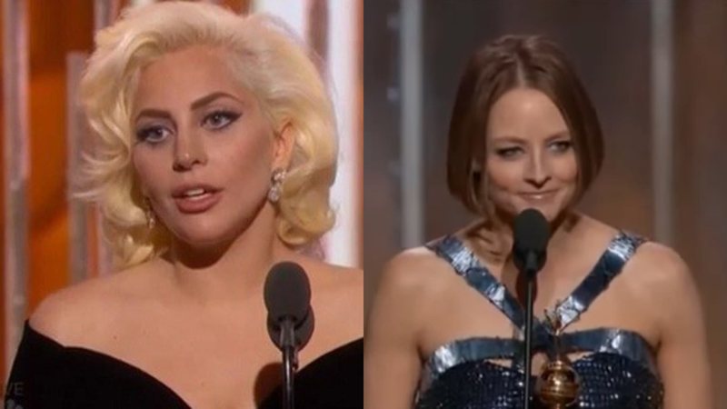 Lady Gaga e Jodie Foster são destaques marcantes na história do Globo de Ouro - Foto: Reprodução/Youtube