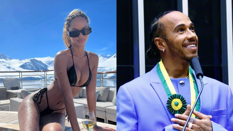 Após ser supostamente vista em vídeo com Lewis Hamilton, Juliana Nalú posa na Antártida, onde piloto está de férias - Foto: Reprodução / Instagram