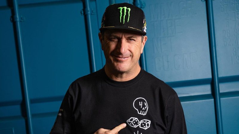 O piloto de rally Ken Block; esportista morreu após sofrer um acidente pilotando uma moto de neve - Foto: Reprodução/Instagram @kblock43