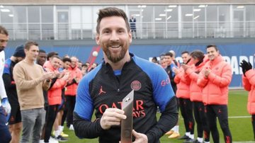 Craque Lionel Messi é recebido pelo clube com festa de Neymar e demais jogadores após conquista de seu primeiro mundial - Foto: Reprodução / Instagram