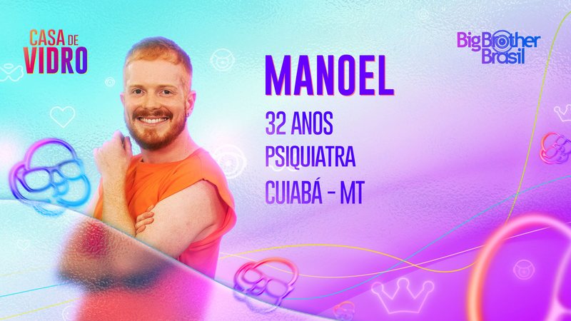 Manoel, participante da Casa de Vidro do BBB 23 - Foto: Reprodução / Globo