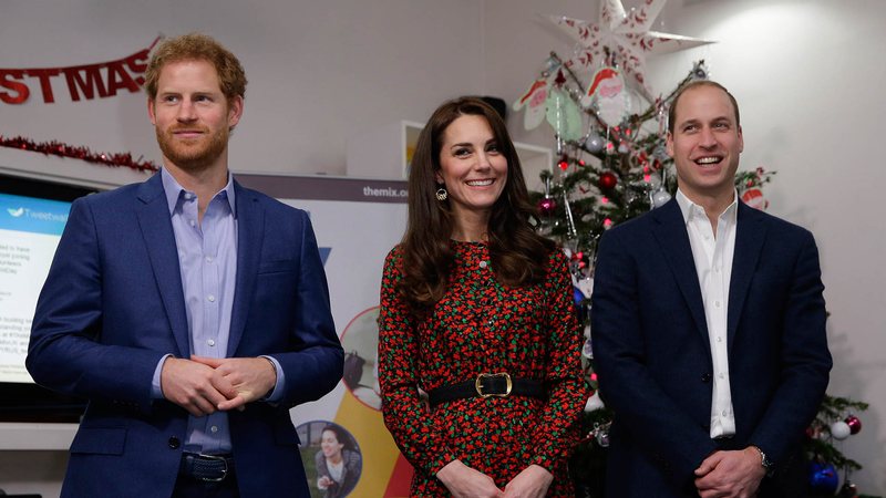 Príncipe Harry, Kate Middleton e príncipe William - Foto: Getty Images