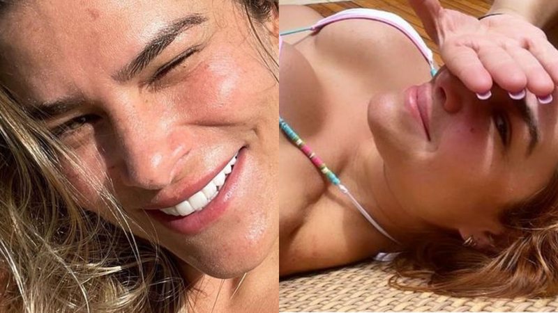 Priscila Fantin atiça seguidores ao renovar o bronzeado de biquíni fio-dental - Foto: Reprodução/Instagram