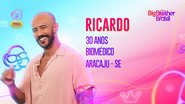 Ricardo promete jogar muito no BBB 23 - Foto: reprodução/Globo