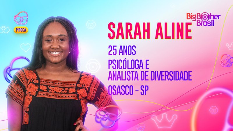 Sarah Aline no BBB 23 - Foto: Reprodução / Globo