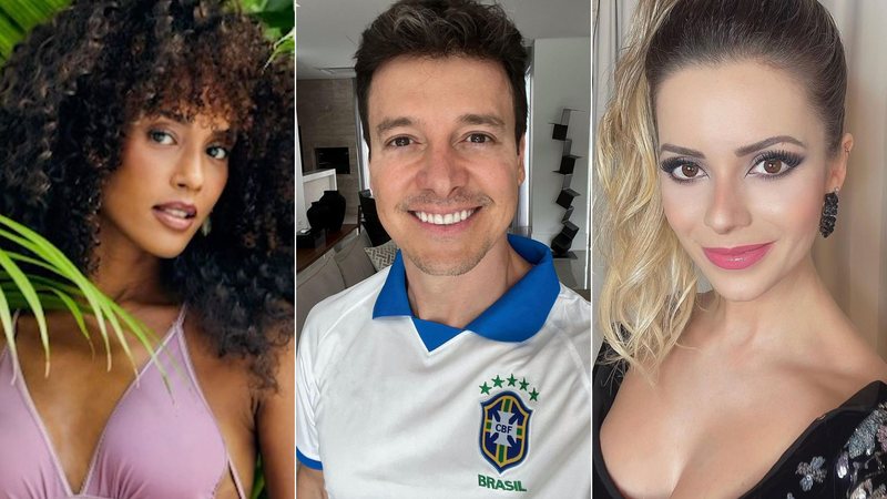 Montagem de fotos de Taís Araújo, Rodrigo Faro e Sandy - Foto: Reprodução/Instagram