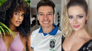 Montagem de fotos de Taís Araújo, Rodrigo Faro e Sandy - Foto: Reprodução/Instagram