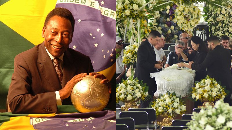 Velório do rei Pelé em Santos - FOTOS: EDUARDO MARTINS/AGNEWS/GETTY IMAGES