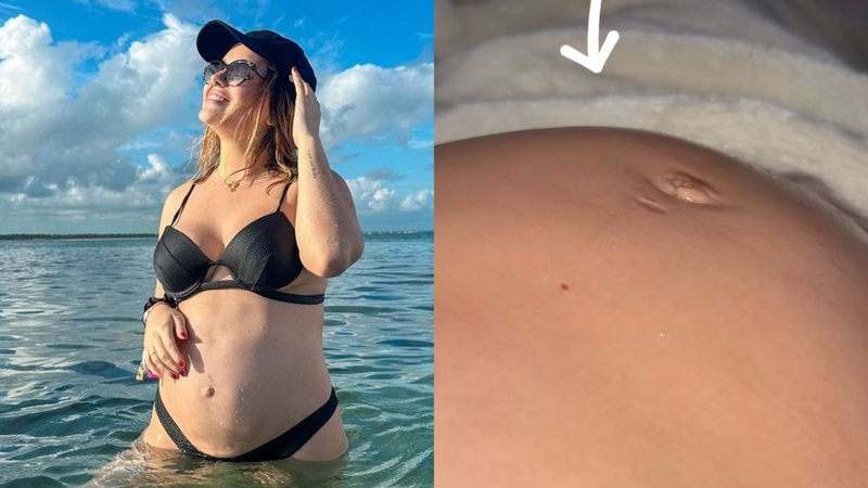 A ex-BBB Viih tube emocionou a web ao compartilhar os registros da filha se mexendo  na barriga - Foto: Reprodução/Instagram