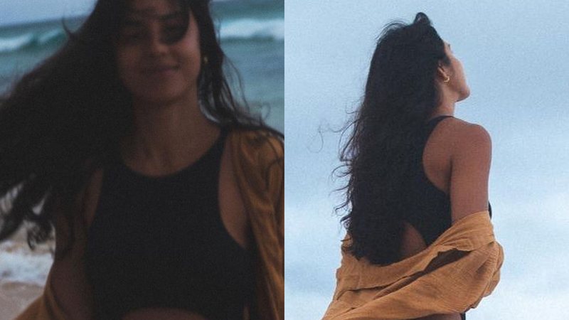 Yanna Lavigne surge de maiô recortado e mostra barriga sarada - Reprodução/Instagram/Carol Sabio