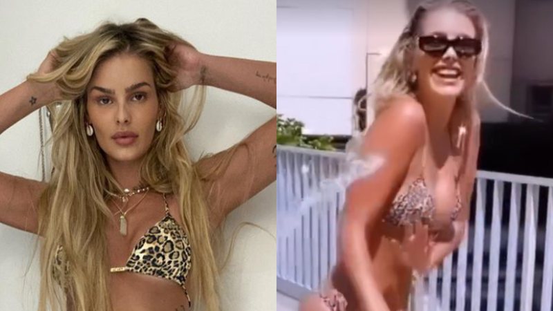 Modelo e atriz Yasmin Brunet surge aproveitando dia de muito calor no primeiro dia de 2023 - Foto: Reprodução / Instagram