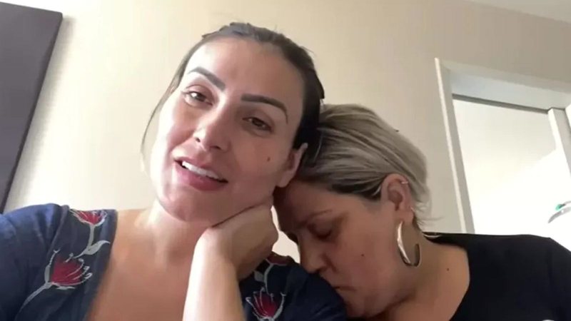 Andressa Urach e sua mãe, Marisete de Faveri - Foto: Reprodução/Youtube