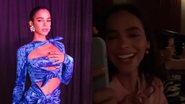 Atriz Bruna Marquezine é flagrada por irmã ao se emocionar enquanto via trailer de Besouro Azul no cinema - Foto: Reprodução / Instagram