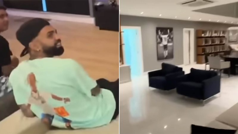 Detalhes da mansão de Gabigol roubam a cena na internet - Foto: Reprodução / YouTube