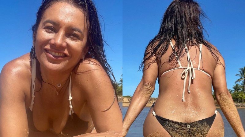 Dira Paes rouba a cena com beleza ao posar na praia - Reprodução/Instagram