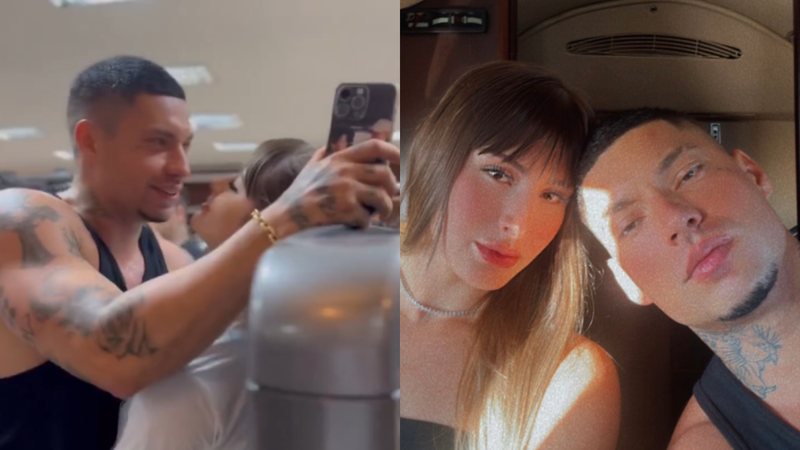 Rapper Filipe Ret esquenta internet ao dar beijão digno de cinema em namorada, Agatha Sá - Foto: Reprodução / Instagram