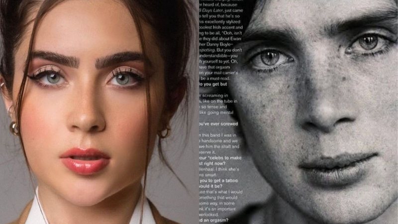 Jade Picon viraliza após internautas apontarem semelhança com Cillian Murphy - Reprodução/Matias Ternes/Twitter