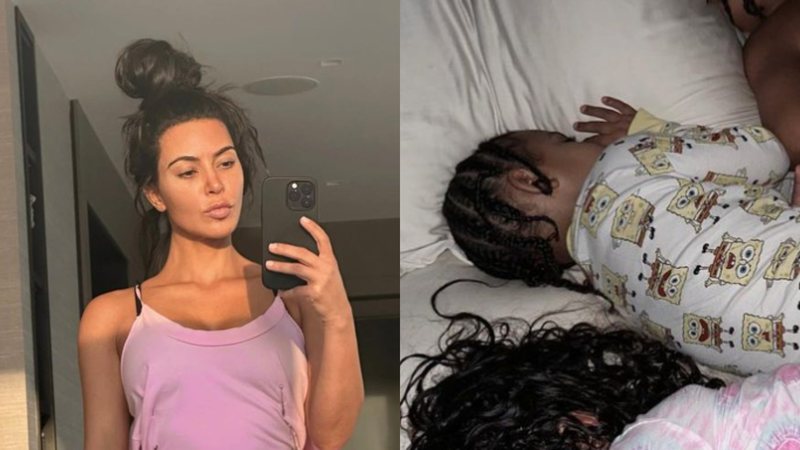 Influenciadora e empresária Kim Kardashian aproveita momento de paz com filhos para filosofar - Foto: Reprodução / Instagram