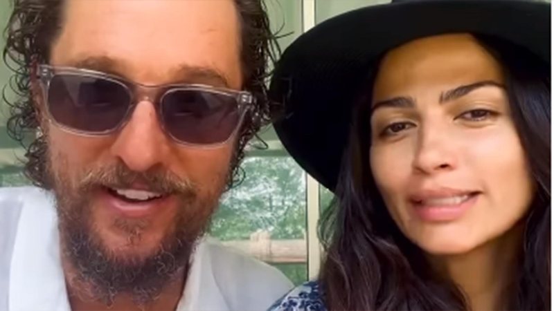 Matthew McConaughey e Camila Alves - Foto: Reprodução / Instagram