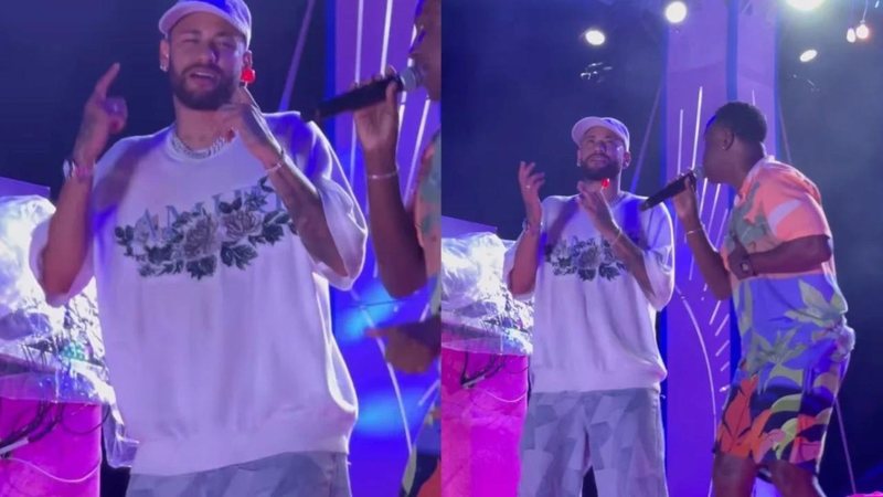 Neymar é vítima da fúria do público e passa vergonha ao subir em palco - Reprodução/ Instagram