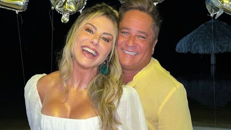 Poliana Rocha celebrou o aniversário de 60 anos do marido Leonardo nas redes sociais - Reprodução: Instagram