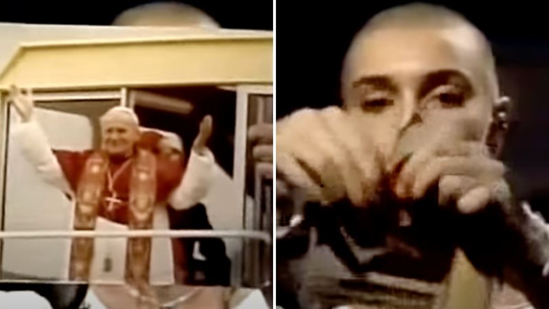 Sinéad O'Connor rasgou uma foto do Papa na televisão: "Não me arrependo" - Reprodução/ Instagram