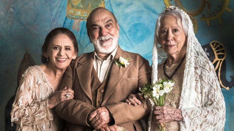 Laura Cardoso, Lima Duarte e Fernanda Montenegro em O Outro Lado do Paraíso da Globo - Foto: Reprodução/Globo